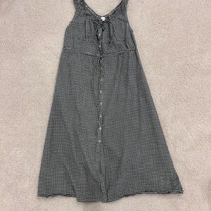 All Row Black and White Checkered Dress